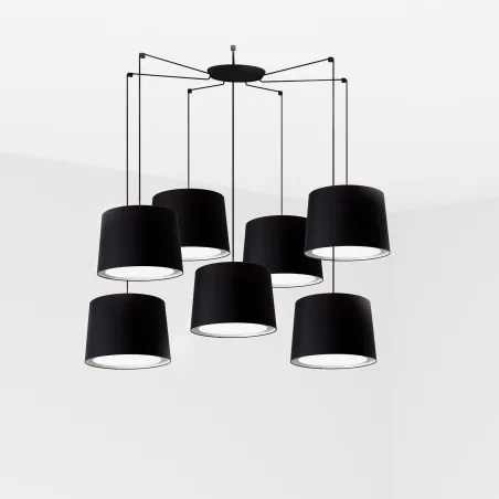 CONGA 7L Lampe suspension noire