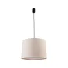 SAMBA Lampe suspension simple noir/enrubanné beige