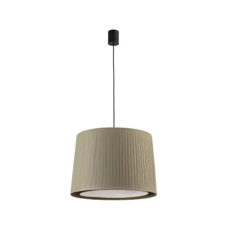 SAMBA Lampe suspension simple noir/enrubanné vert