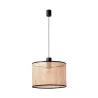 MAMBO 450 Lampe suspension simple noir/rotin