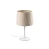 SAMBA S Mini lampe de table blanc/enrubanné beige