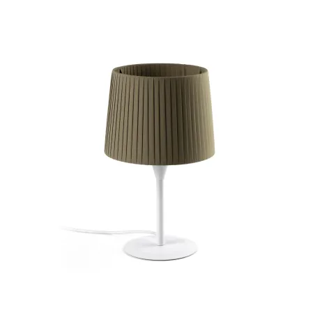 SAMBA S Mini lampe de table blanc/enrubanné vert