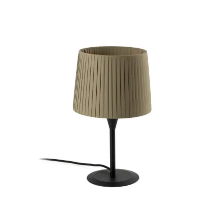 SAMBA S Mini lampe de table noire/enrubanné vert