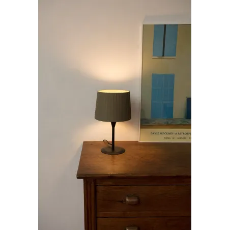 SAMBA S Mini lampe de table noire/enrubanné vert