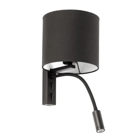 TIRA Lampe applique noire avec lecteur LED