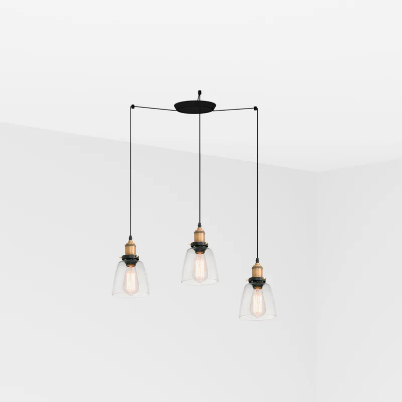 LIZ 3L Lampe suspension vieil or