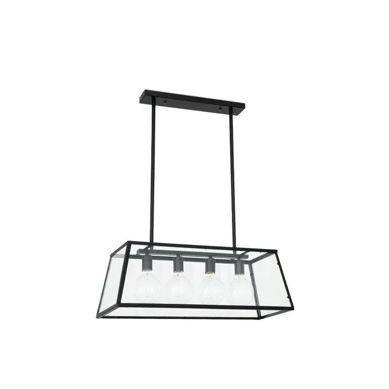 ROSE 4L Lampe suspension télescopique noire