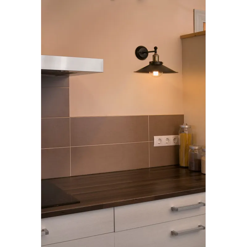 MARLIN Lampe applique noire