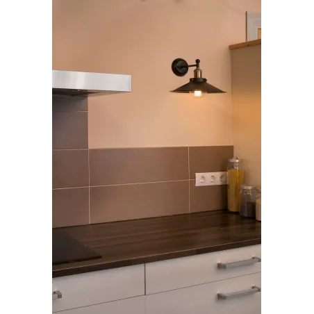 MARLIN Lampe applique noire