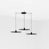 PLAT 3L Lampe suspension noire