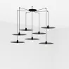 PLAT 7L Lampe suspension noire