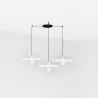 PLAT 3L Lampe suspension blanche