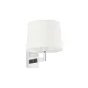 ARTIS Lampe applique chrome/blanc