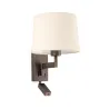 ARTIS Lampe applique avec lecteur bronze/beigee