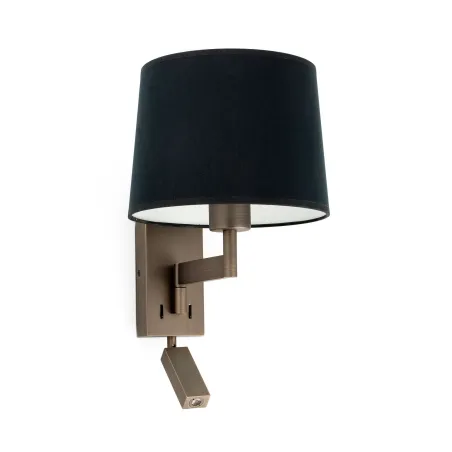 ARTIS Lampe applique avec lecteur bronze/noire
