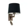 ARTIS Lampe applique avec lecteur bronze/noire