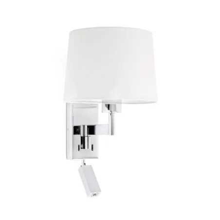 ARTIS Lampe applique avec lecteur chrome/blanc
