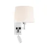 ARTIS Lampe applique avec lecteur chrome/beige