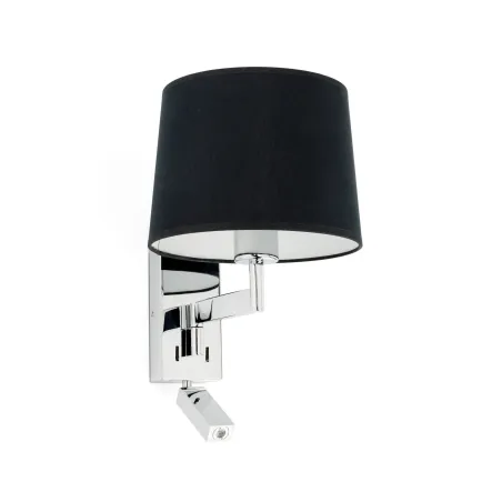 ARTIS Lampe applique avec lecteur chrome/noire