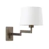 ARTIS Lampe applique avec bras articulé bronze/blanc
