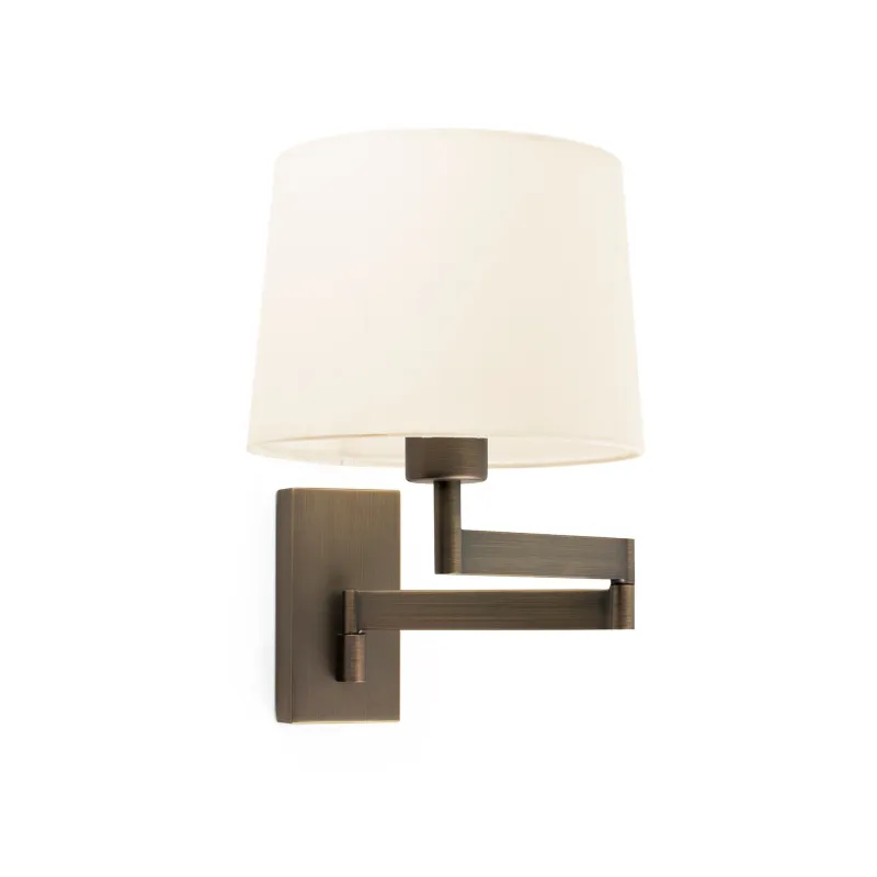 ARTIS Lampe applique avec bras articulé bronze/beigee