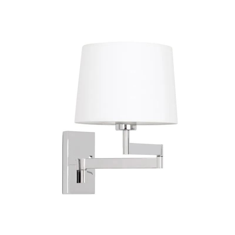ARTIS Lampe applique avec bras articulé chrome/blanc