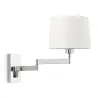 ARTIS Lampe applique avec bras articulé chrome/blanc