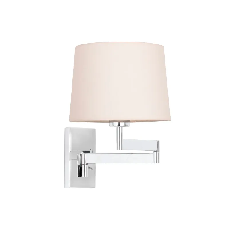 ARTIS Lampe applique avec bras articulé chrome/beige