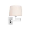 ARTIS Lampe applique avec bras articulé chrome/beige