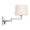 ARTIS Lampe applique avec bras articulé chrome/beige