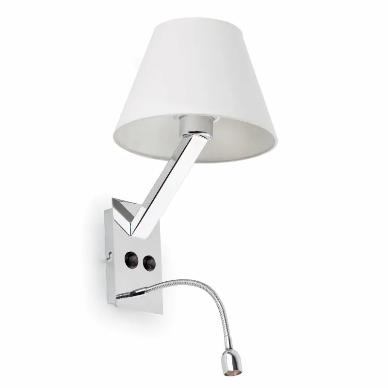 MOMA Lampe applique blanc avec lecteur