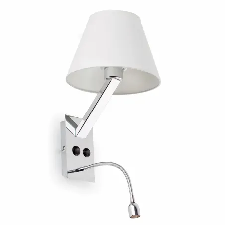 MOMA Lampe applique blanc avec lecteur