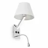 MOMA Lampe applique blanc avec lecteur