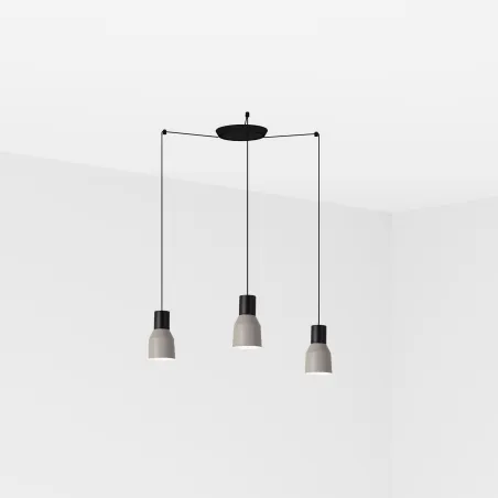 KOMBO 120 3L Lampe suspension gris