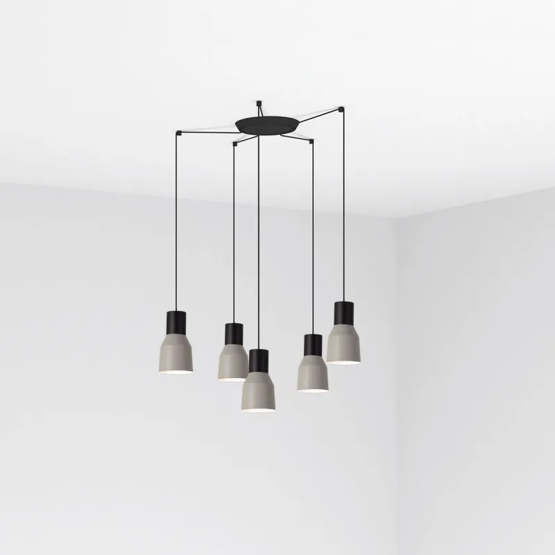 KOMBO 120 5L Lampe suspension gris