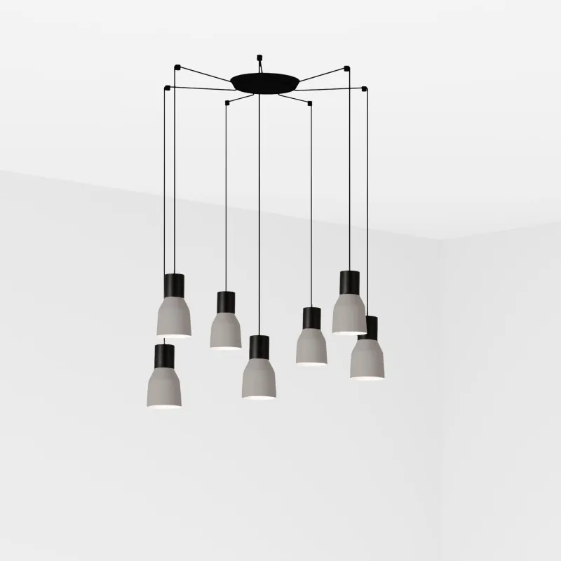 KOMBO 120 7L Lampe suspension gris