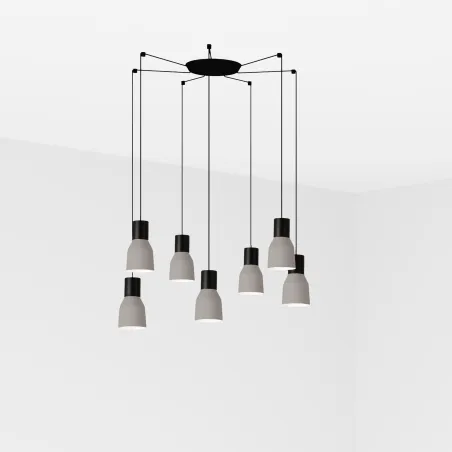 KOMBO 120 7L Lampe suspension gris
