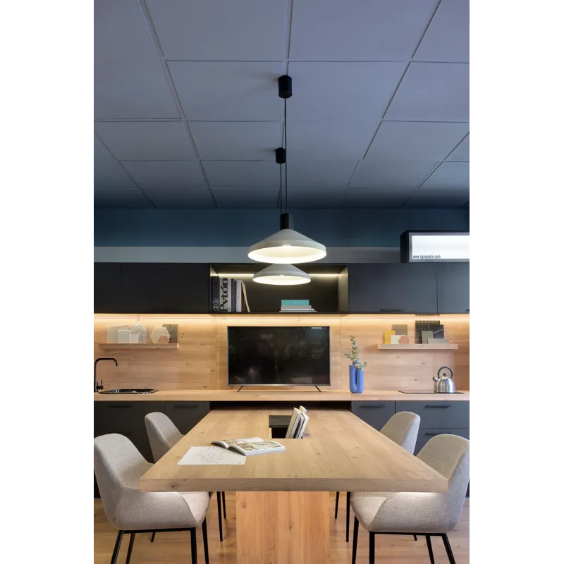 KOMBO LAMPE SUSPENSION GRIS ø400 1X E27 1L