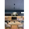 KOMBO LAMPE SUSPENSION GRIS ø400 1X E27 1L