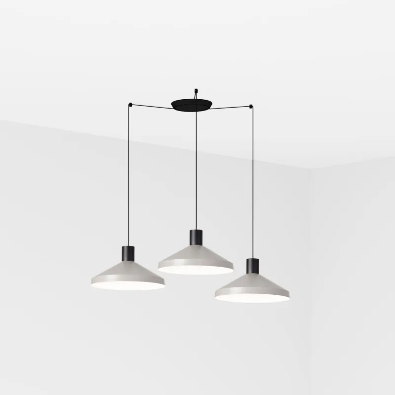 KOMBO 400 3L Lampe suspension gris