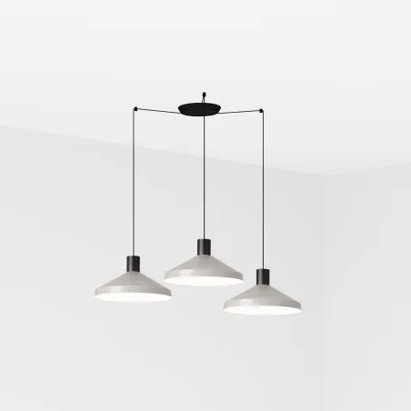KOMBO 400 3L Lampe suspension gris