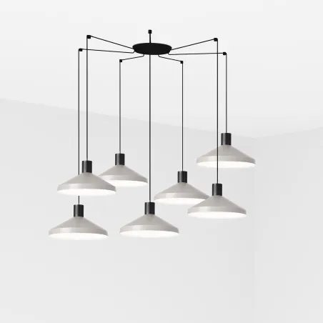 KOMBO 400 7L Lampe suspension gris