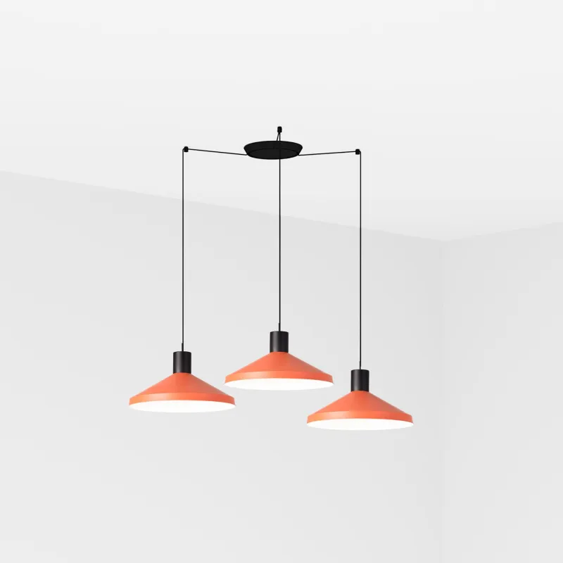 KOMBO 400 3L Terracotta lampe suspension beige