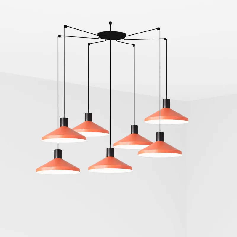 KOMBO 400 7L Terracotta lampe suspension beige