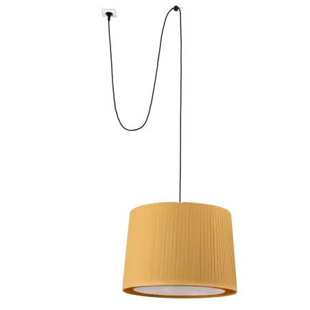 SAMBA Lampe suspension noir/jaune avec fiche