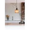 MAMBO 210 Lampe suspension noir/rotin avec plug
