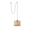 MAMBO 320 Lampe suspension noir/rotin avec plug
