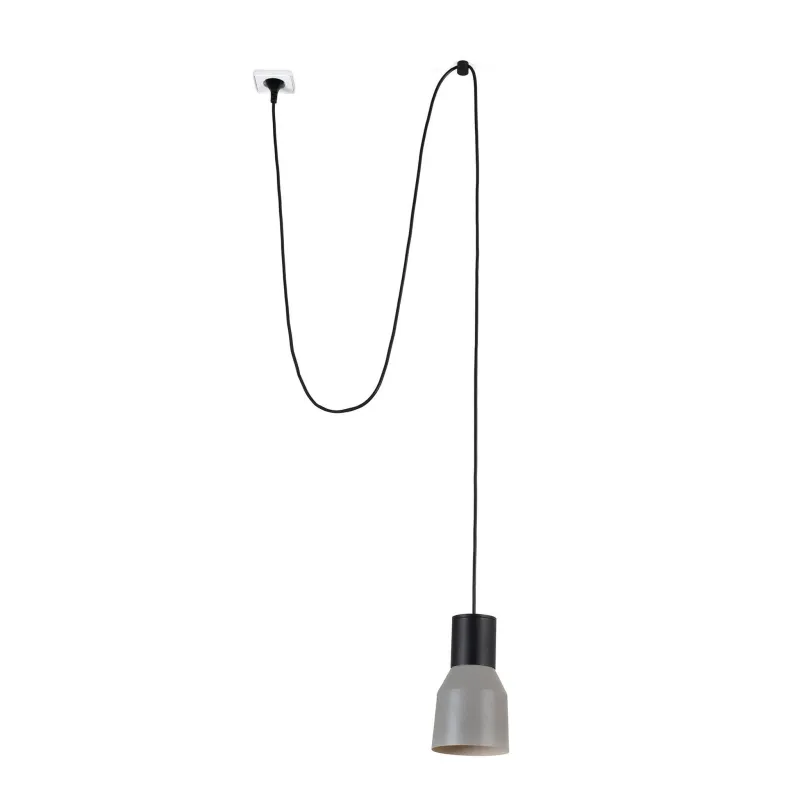 KOMBO 120 Lampe suspension gris avec fiche