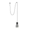 KOMBO 120 Lampe suspension gris avec fiche