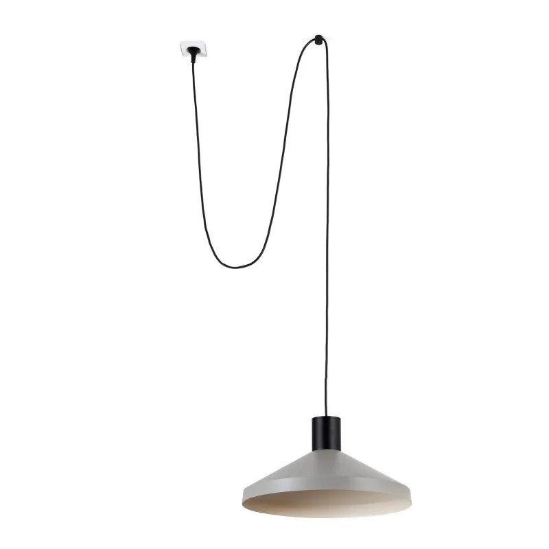 KOMBO 400 Lampe suspension gris avec fiche